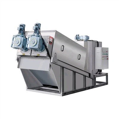 Spiraalschroefpers Slibdehydrator